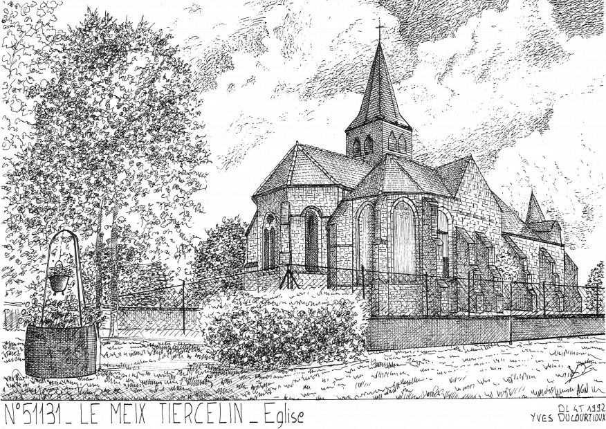 N 51131 - LE MEIX TIERCELIN - église